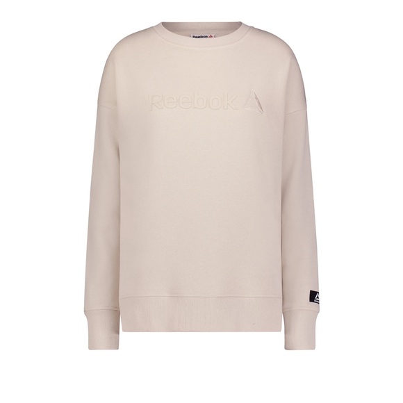 Reebok Women's Purpose Crew Neck Sweatshirt NWT  embroidered logo - Picture 6 of 8